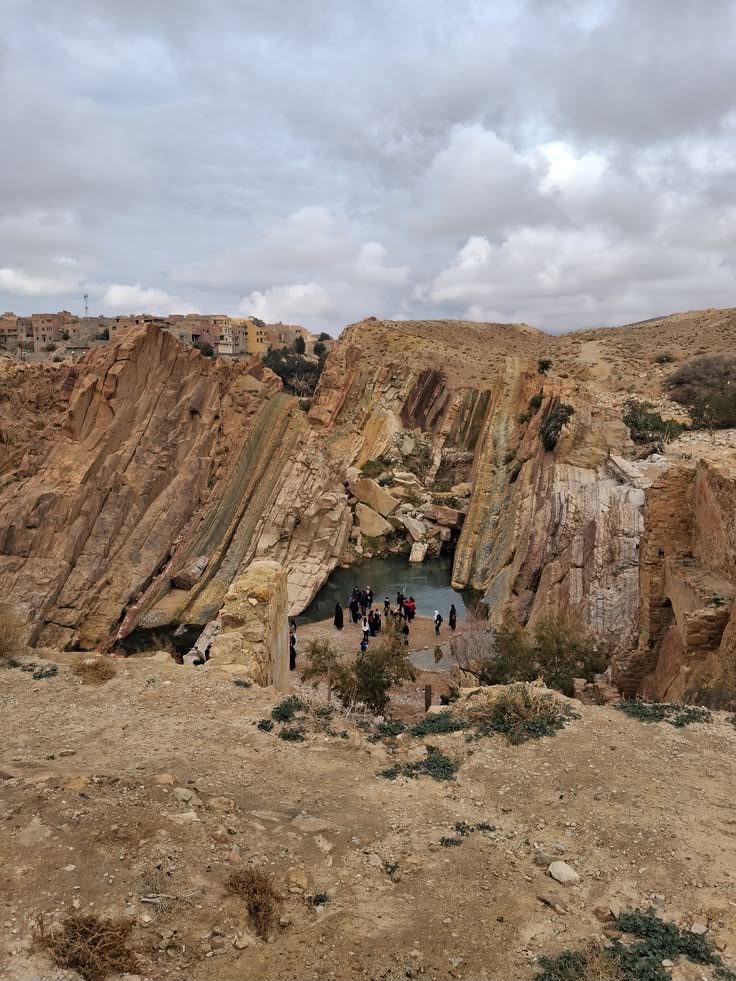 Rocky gorge and oued near Bou Saada, Algeria