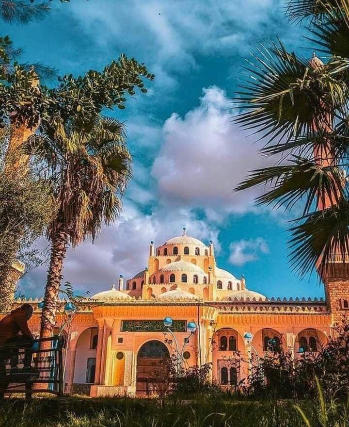 Ornate mosque and zawiya in Bou Saada, Algeria