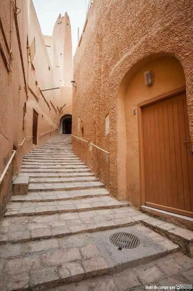 A stepped alley in the old ksar of the M'Zab