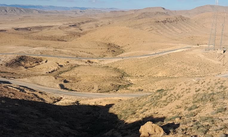 High-plateau steppe landscape around Bou Saada