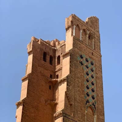 The half-ruined minaret of the Mansourah mosque in Tlemcen