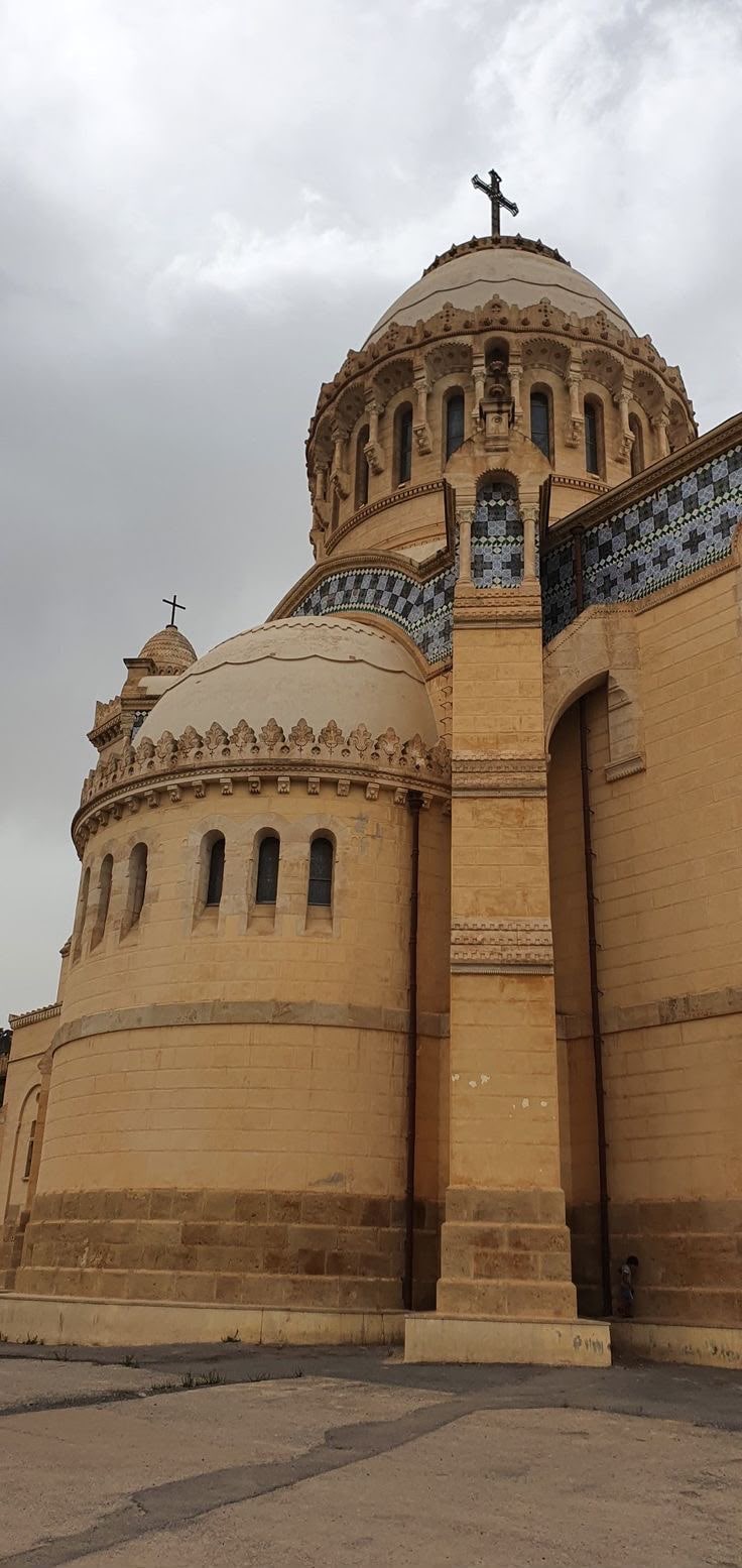 The domed basilica of Notre-Dame d'Afrique above Algiers