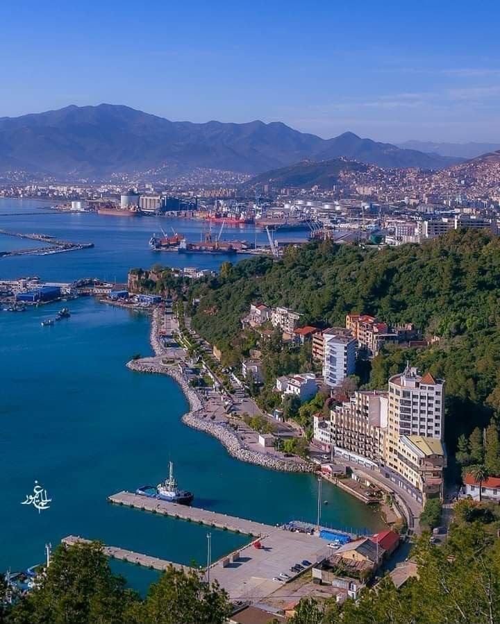 The Mediterranean bay and coast of Béjaïa, Kabylie, Algeria