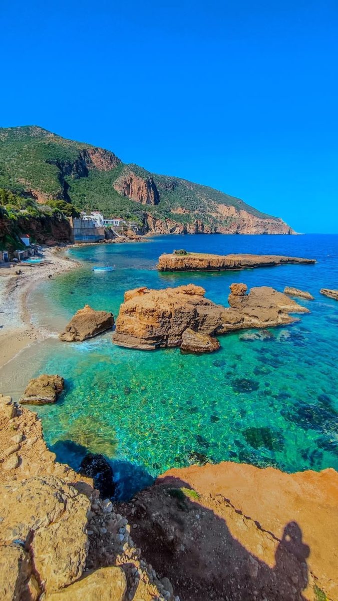 Roman remains overlooking the Mediterranean at Tipaza