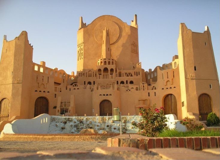 Fortified Mozabite mosque in the M Zab valley, Ghardaïa