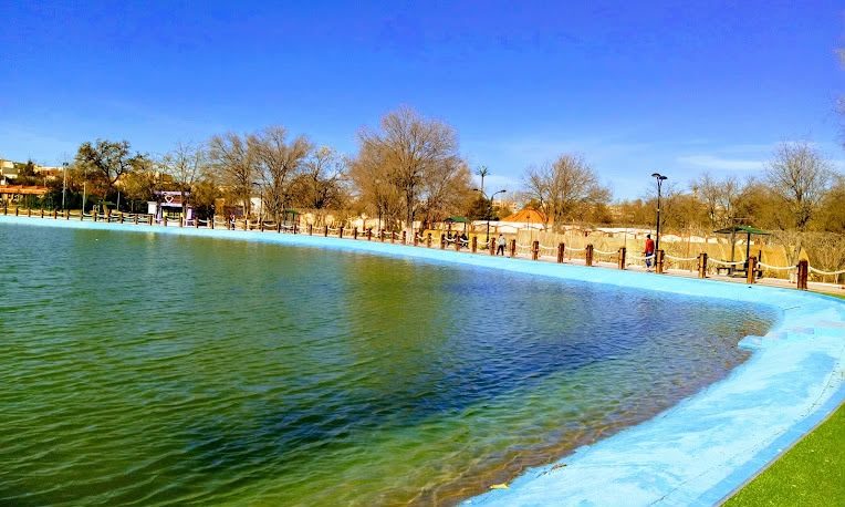 Lake at the leisure park in Sétif, Algeria