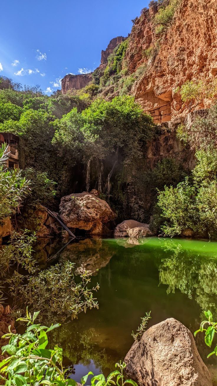 The El Ourit waterfalls near Tlemcen